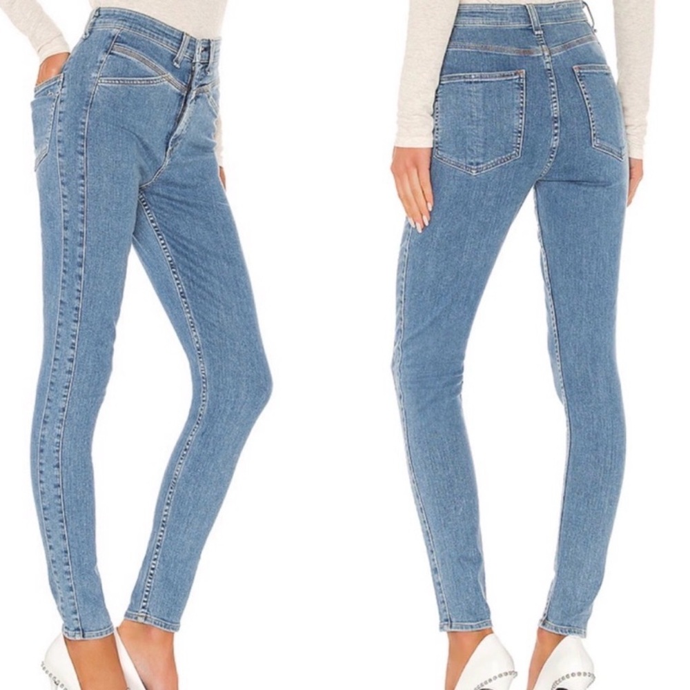 Rag & Bone Womens Jane Super High Rise Ankle Denim Skinny Jeans Montana